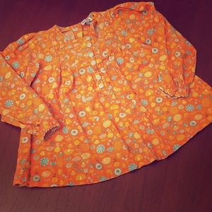 Corduroy long sleeve top